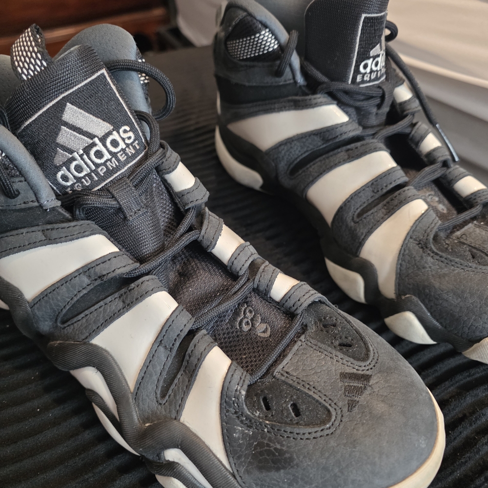 Adidas Kids Black and Gray Sneakers